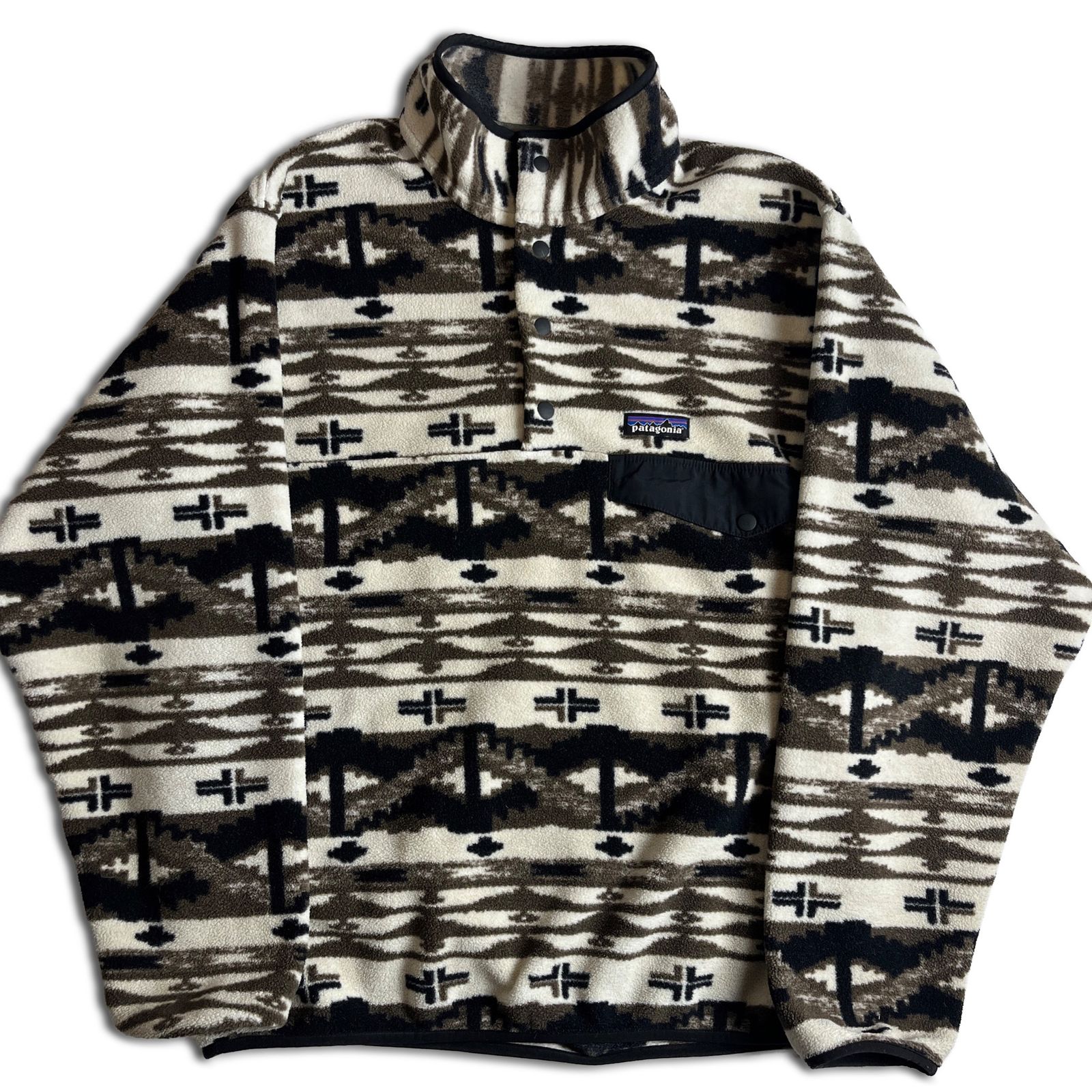 Patagonia ネイティブ柄 スナップT 総柄 フリース パタゴニア 