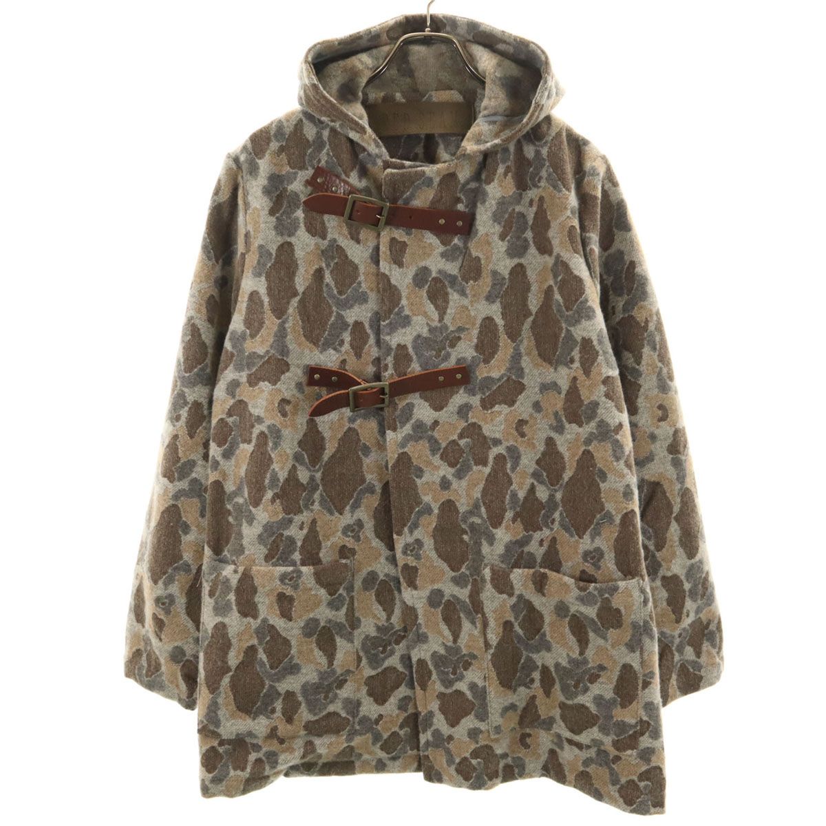 RED SEAM レッドシーム 日本製 ウールブレンド 総柄 フードジャケット 