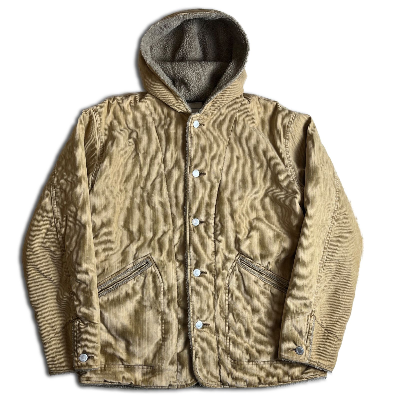 GOOD ENOUGH コーデュロイ ボアジャケット サンドベージュ