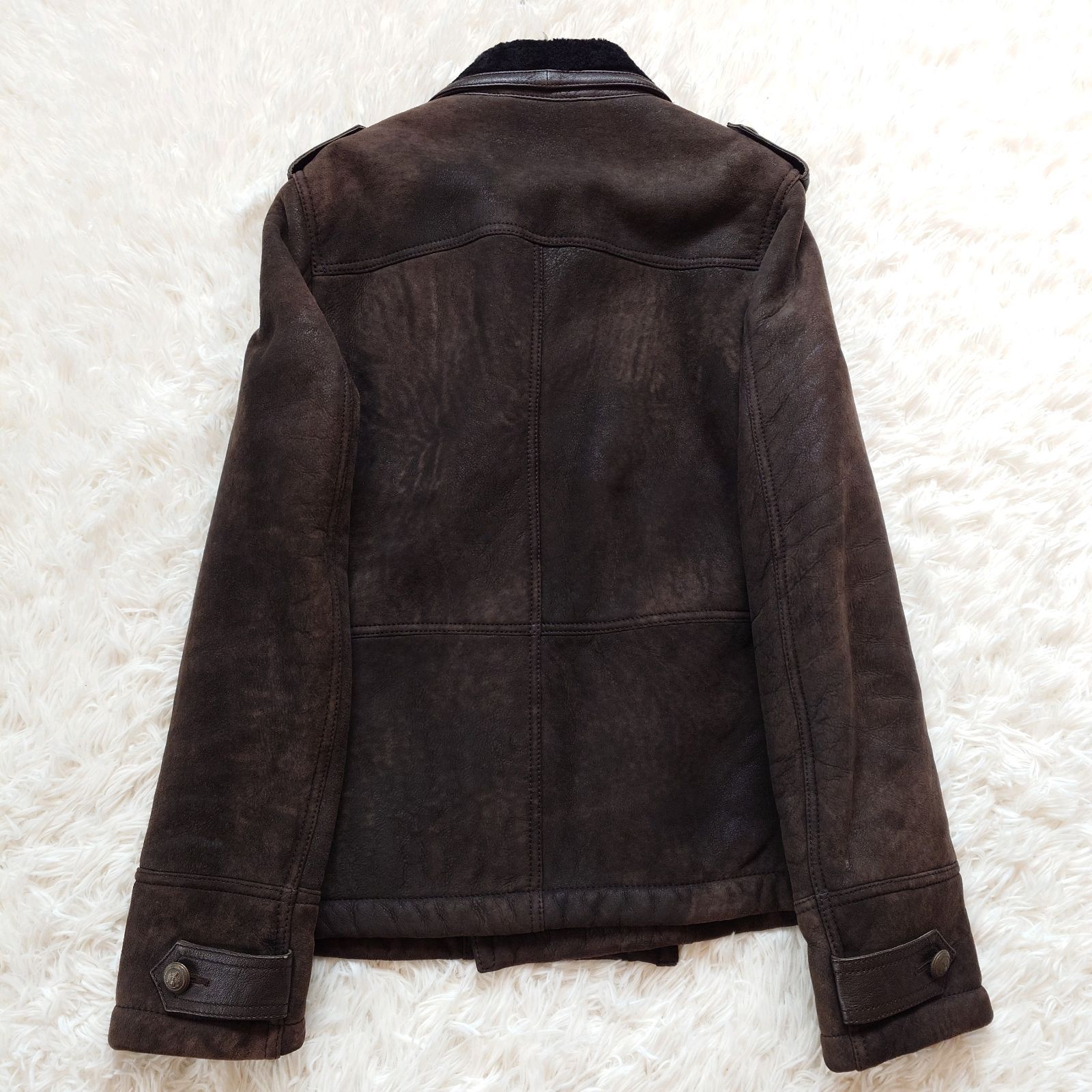 希少 ドルチェ&ガッバーナ Dolce＆Gabbana D&G ムートン レザー 