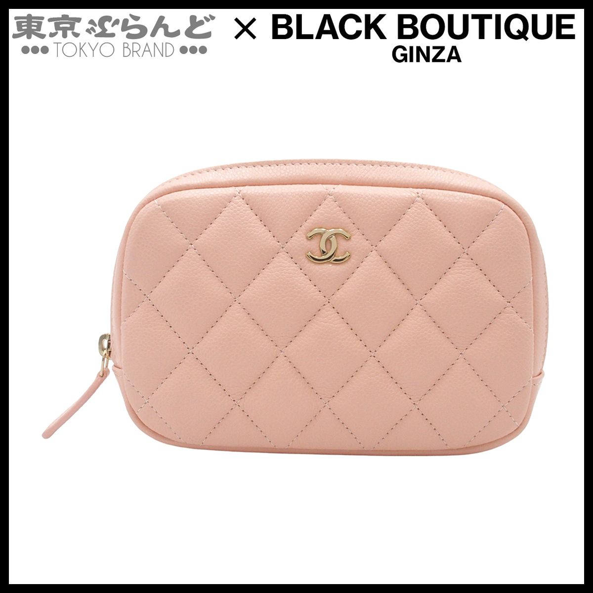 シャネル CHANEL ポーチ ココマーク マトラッセ A80909 ピンク