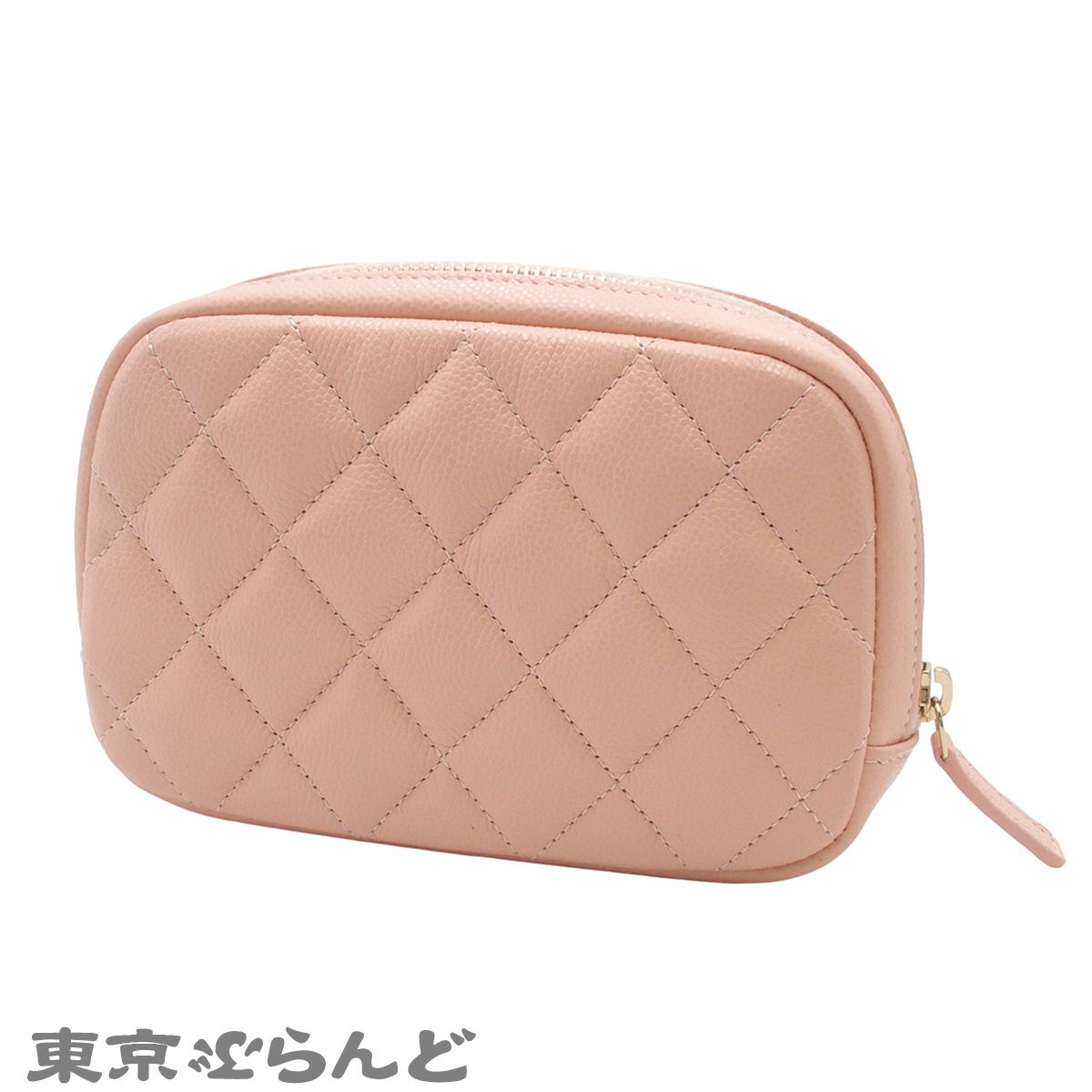 シャネル CHANEL ポーチ ココマーク マトラッセ A80909 ピンク