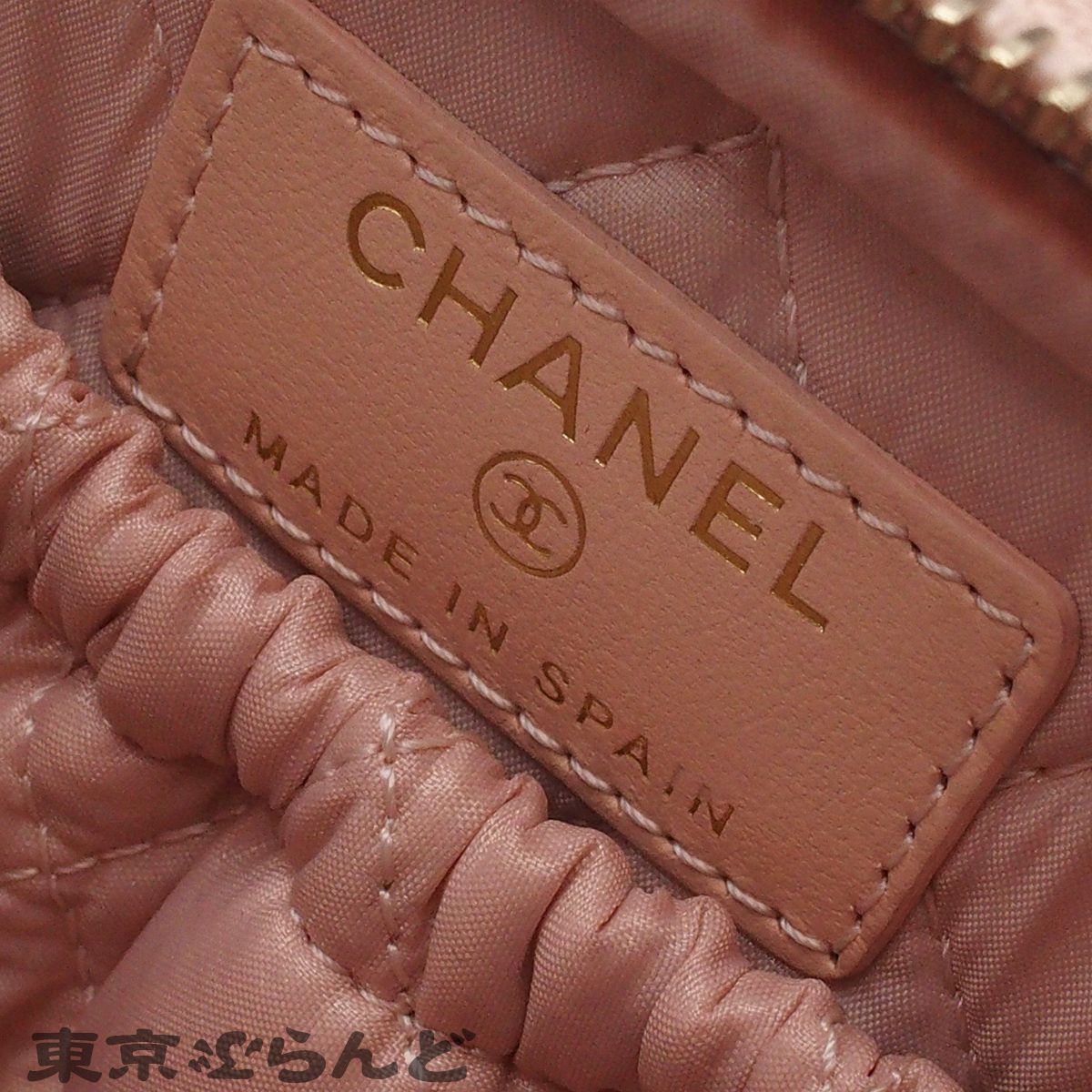 シャネル CHANEL ポーチ ココマーク マトラッセ A80909 ピンク 