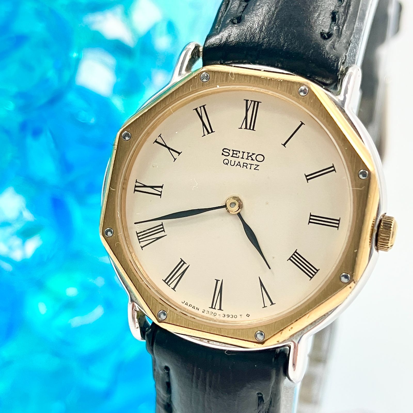 中古】セイコー SEIKO 腕時計 クォーツ オクタゴン ローマン