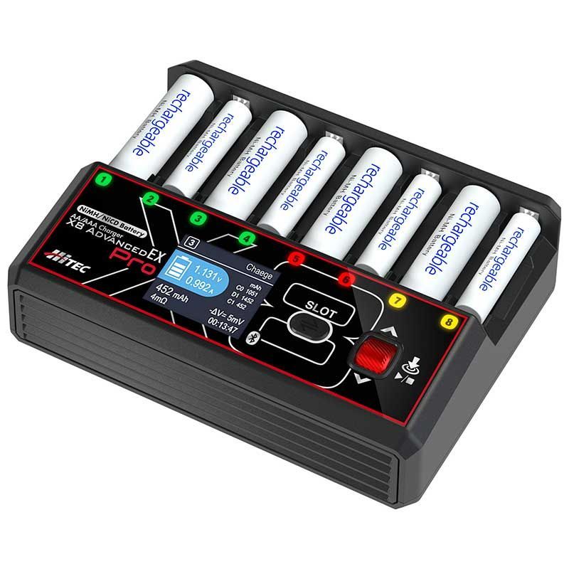 2月中旬発売予定】ハイテック 単3/単4充電器 AA/AAAチャージャーX8