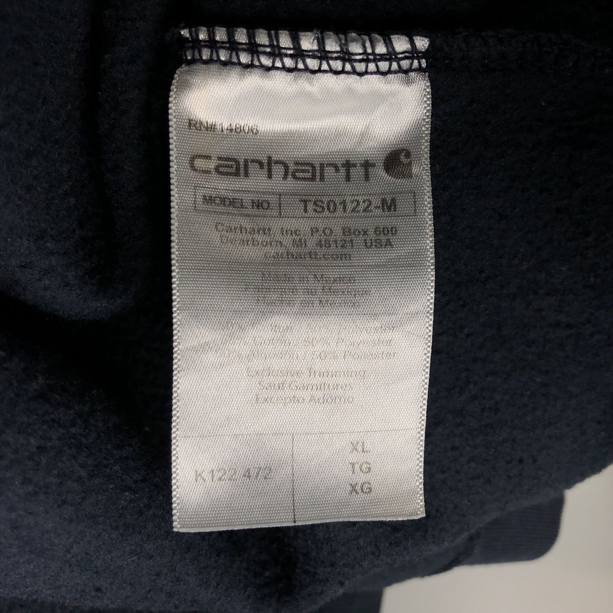 古着 カーハート Carhartt Loose Fit スウェットフルジップパーカー