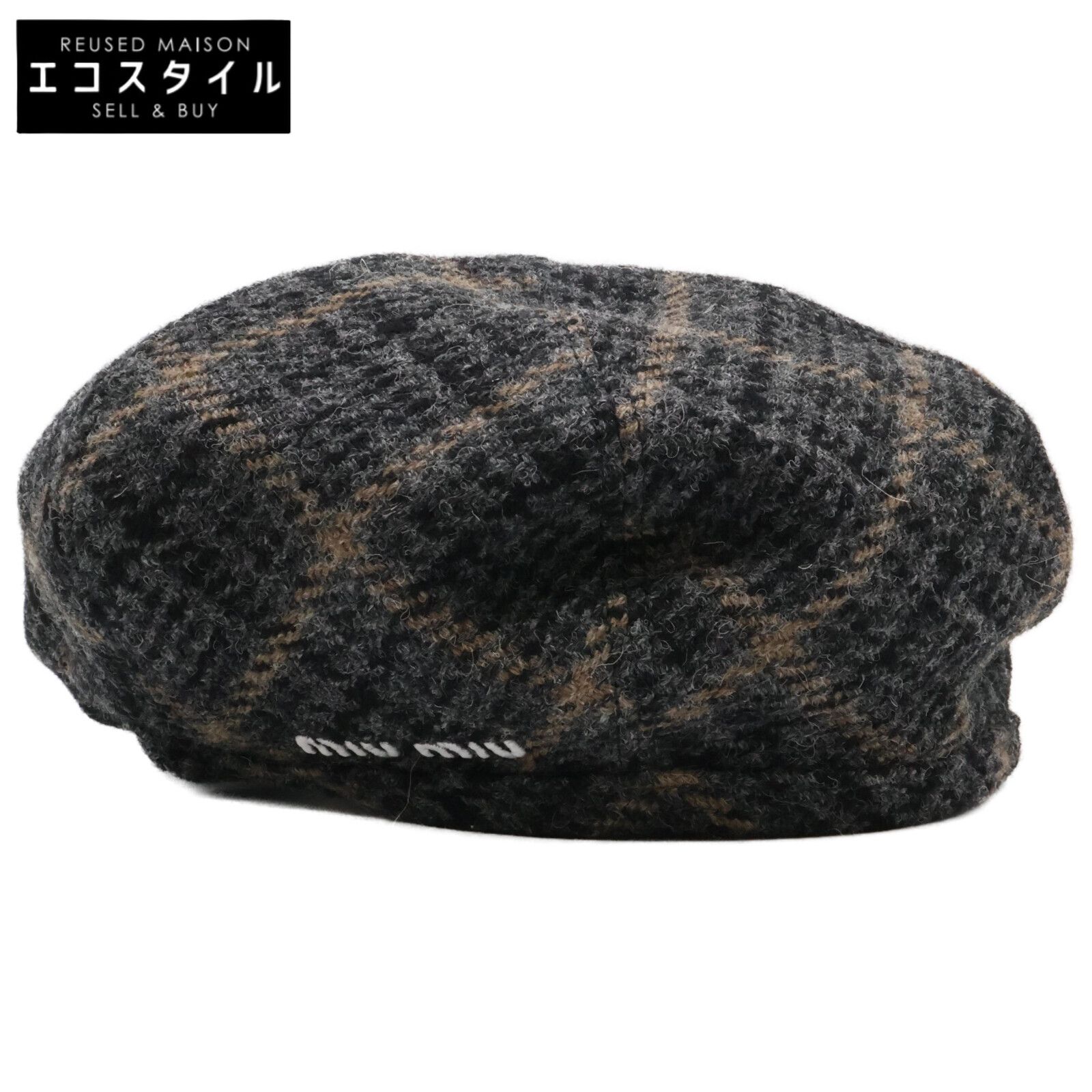 MIUMIU ミュウミュウ 【美品/国内正規】5HC075 1V7U ロゴ刺繍 バージン