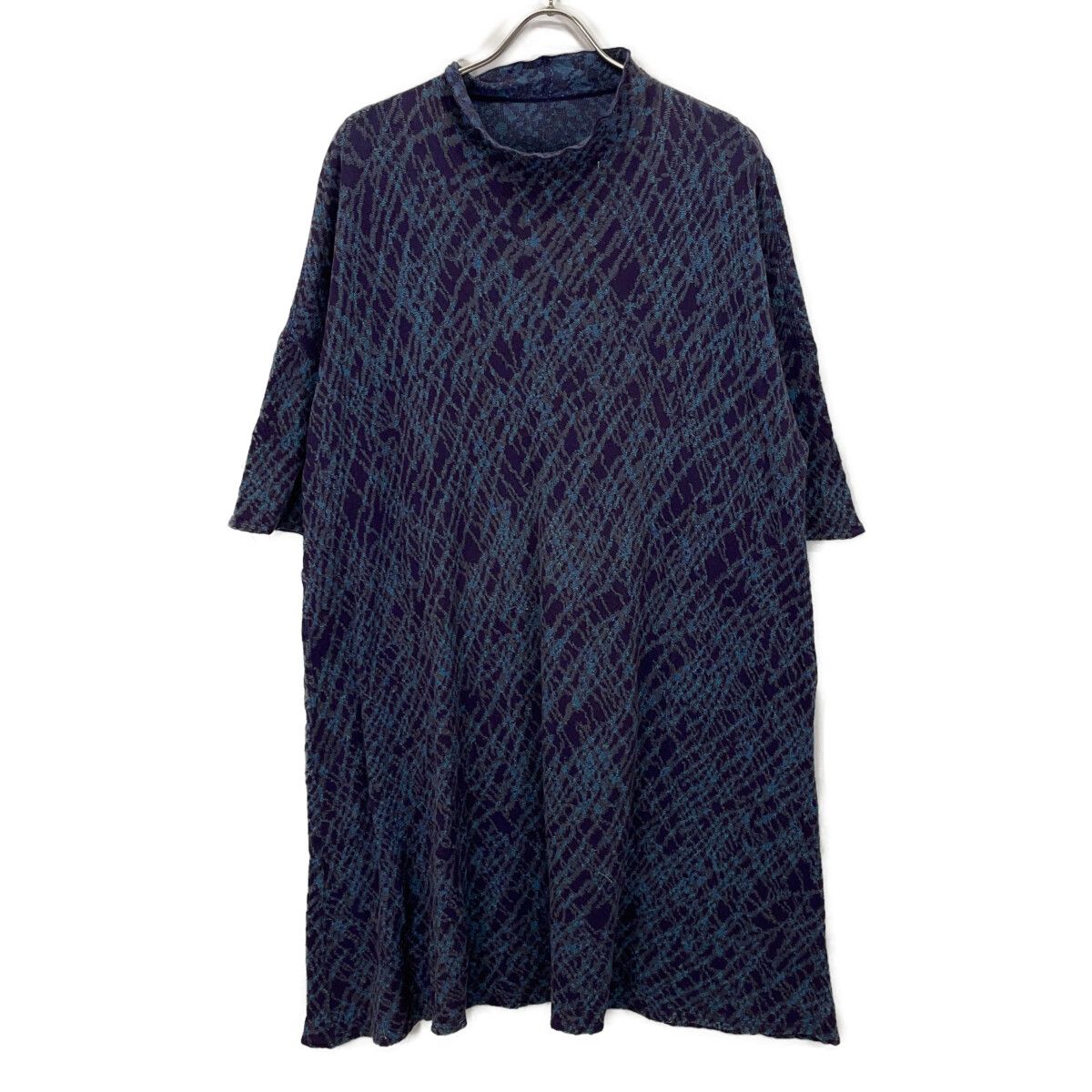 Jurgen Lehl ヨーガンレール 総柄ボトルネックカッソトー 日本製 JURGEN LEHL ヨーガンレール J0182UB513 総柄 ハイネック ドロップ