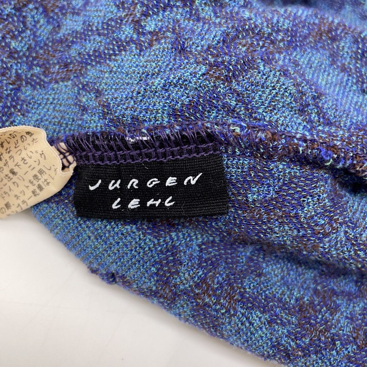 JURGEN LEHL ヨーガンレール J0182UB513 総柄 ハイネック ドロップ