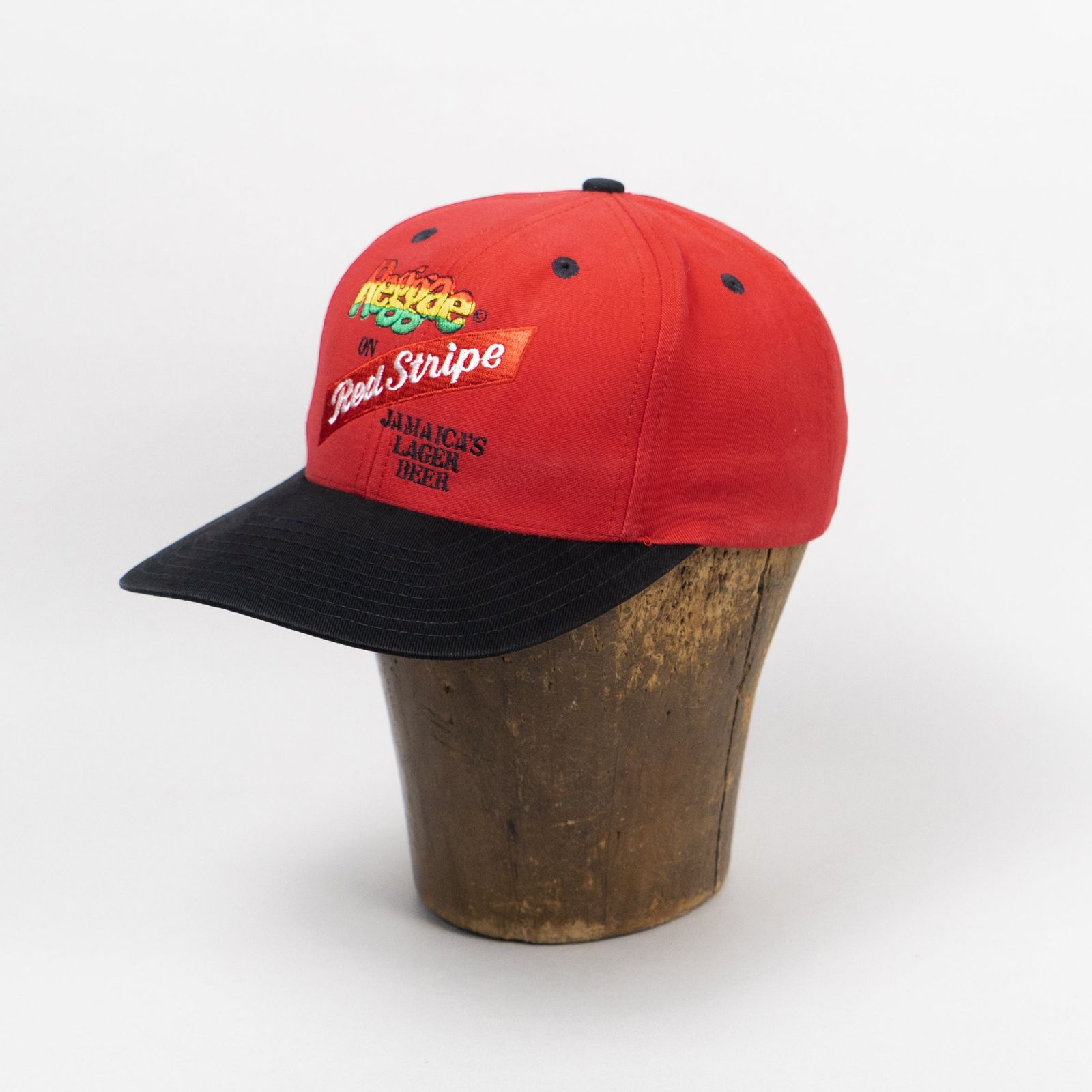 Reggae on Red Stripe Red Vintage Cap ヴィンテージ キャップ