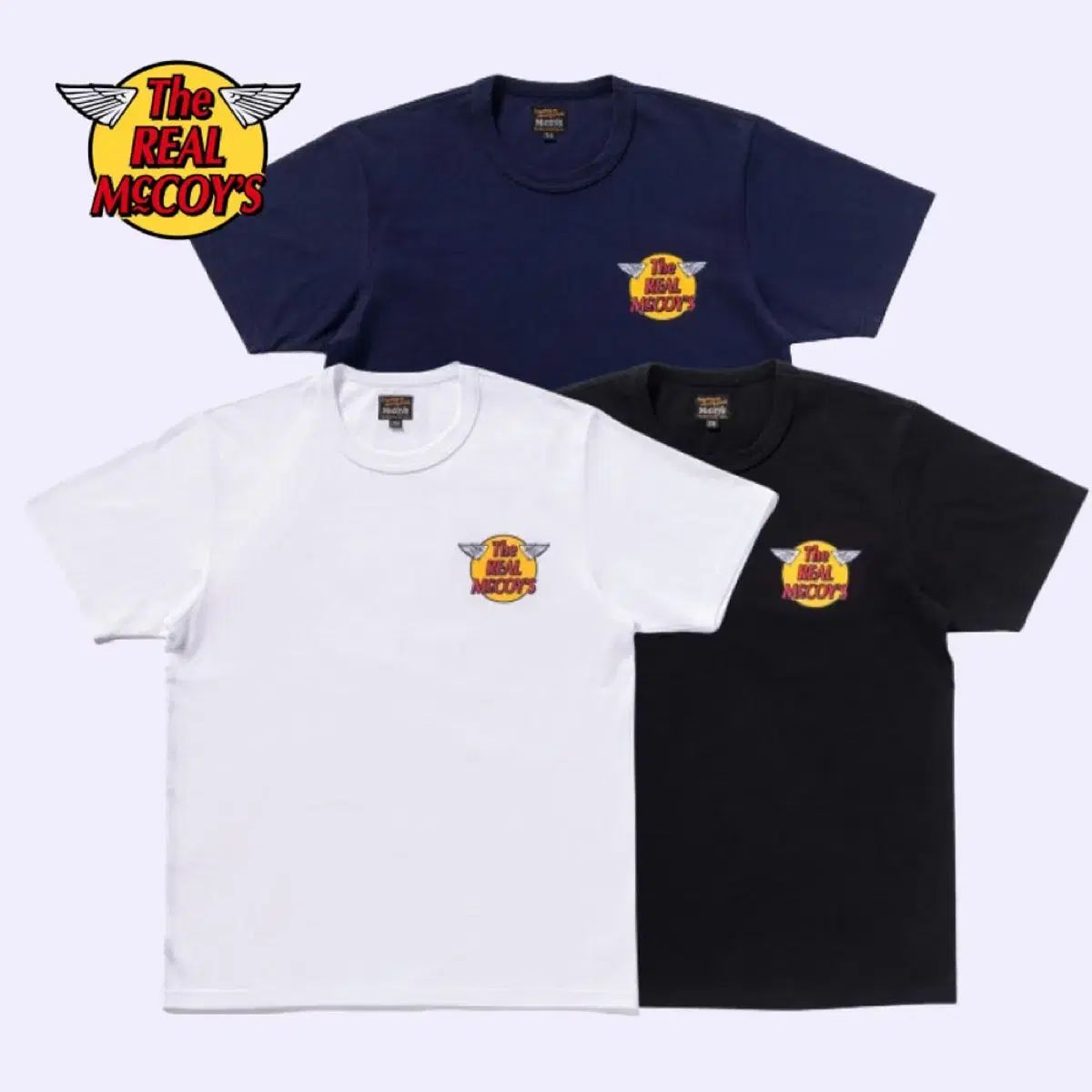 ザ・リアルマッコイズ 半袖 Tシャツ 44 (XXL) ブラック ネイビー 出品