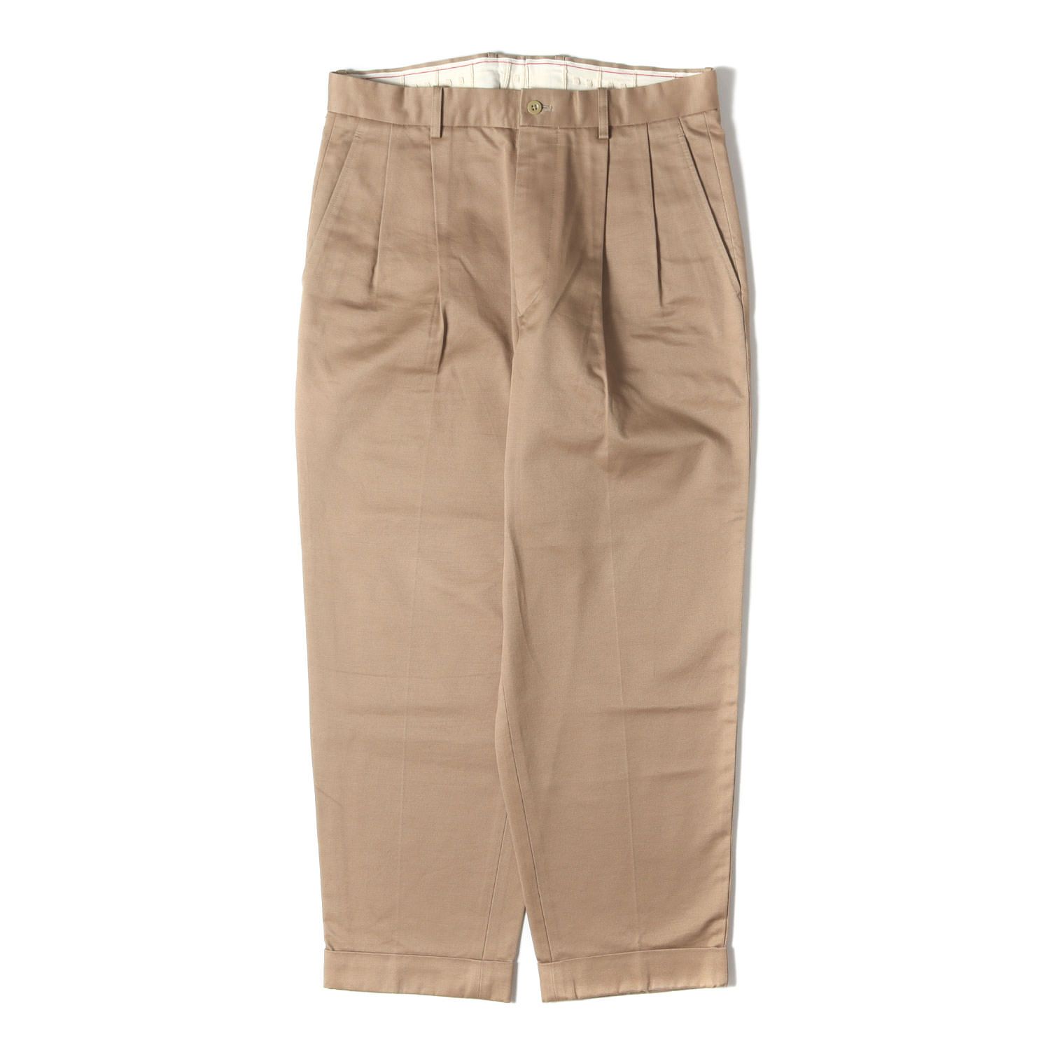 SCYE BASICS サイ ベーシック パンツ ベージュ サイズ:38 | ツータック