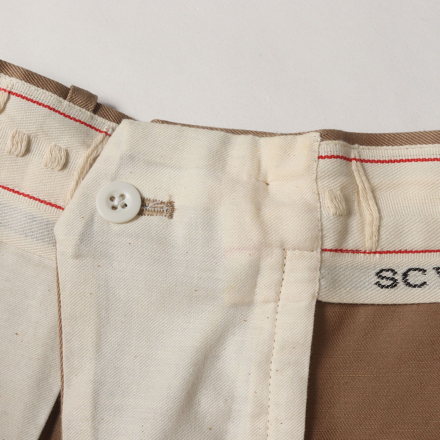 SCYE BASICS サイ ベーシック パンツ ベージュ サイズ:38 | ツータック