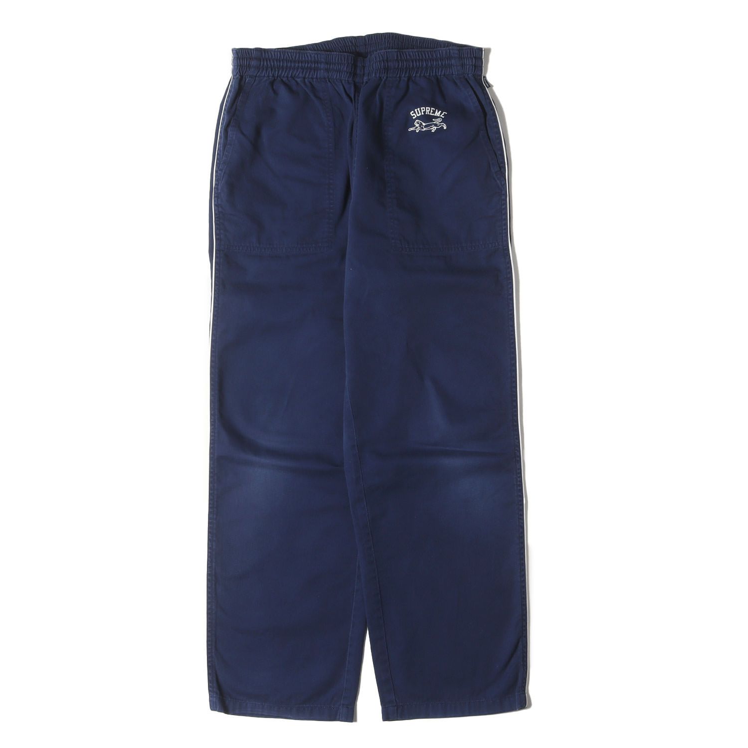Supreme シュプリーム パンツ ネイビー 紺 サイズ:S | サイド