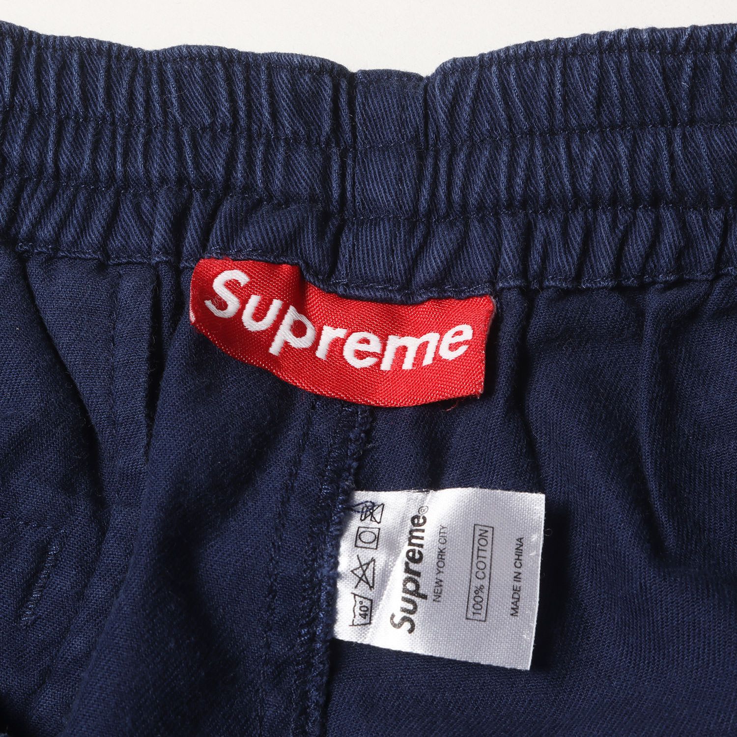 Supreme シュプリーム パンツ ネイビー 紺 サイズ:S | サイド