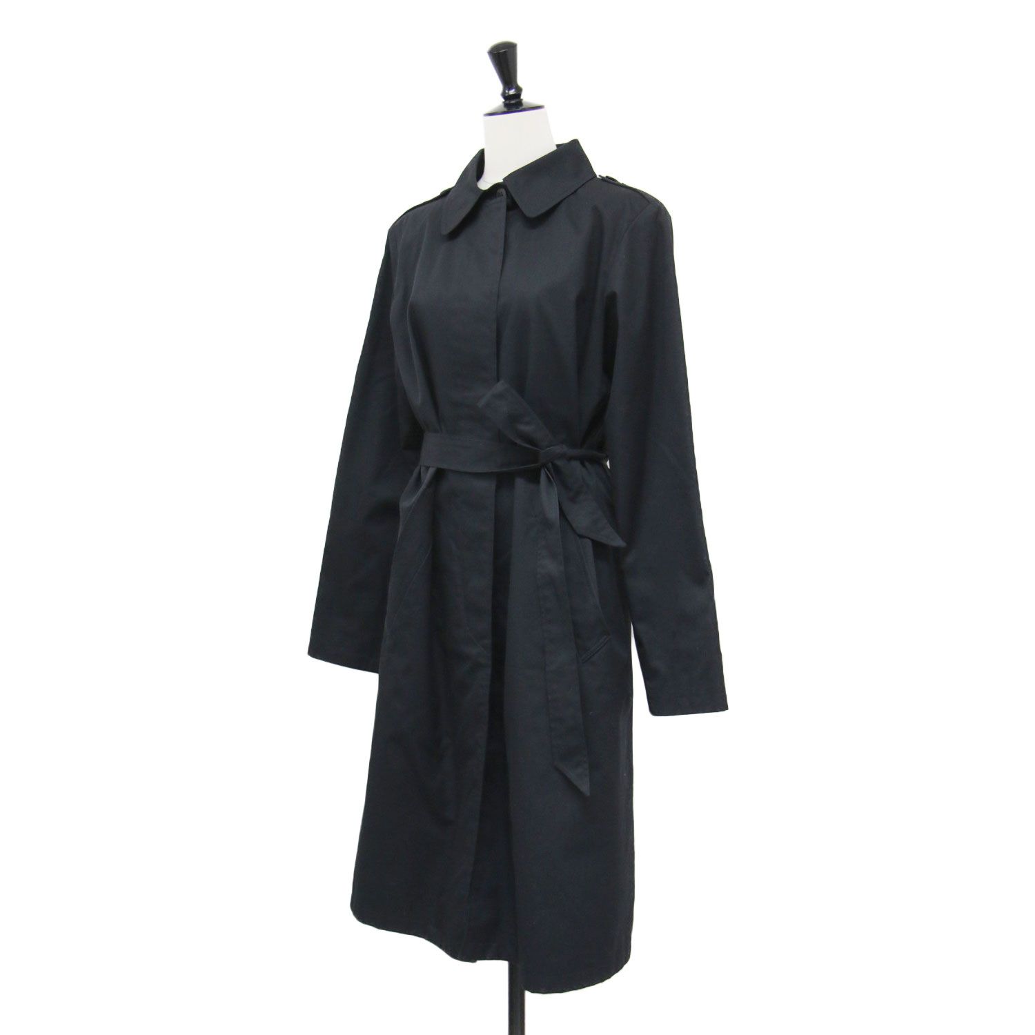 美品】agnes b. アニエスベー コート ブラック 黒 サイズ:36(S