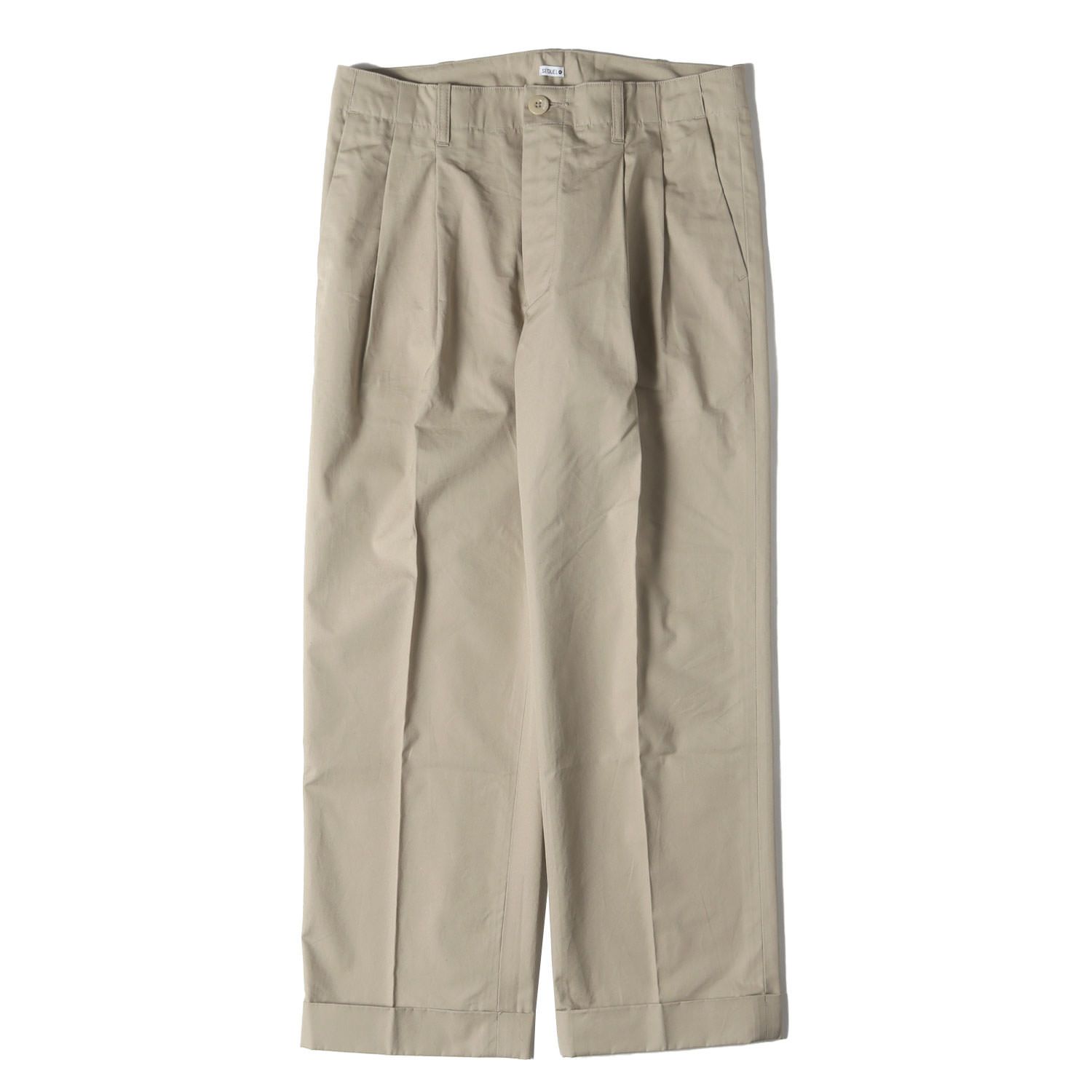 美品】SEQUEL シークエル パンツ ベージュ サイズ:M | 2タック ワイド