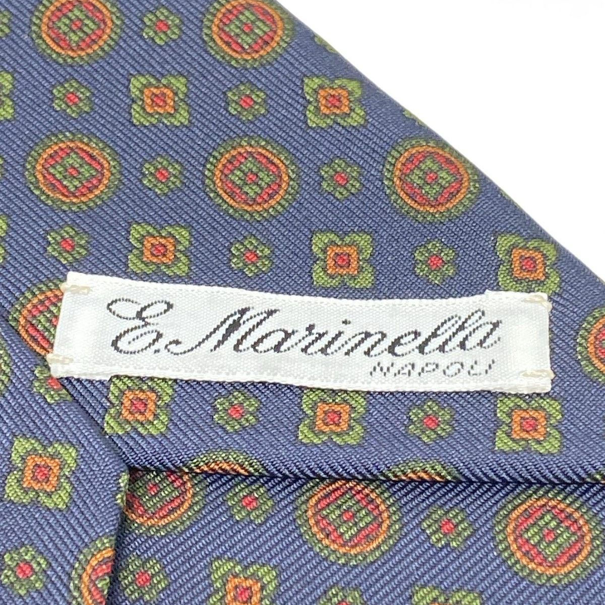 E.MARINELLA(マリネッラ) ネクタイ メンズ - ダークネイビー×レッド