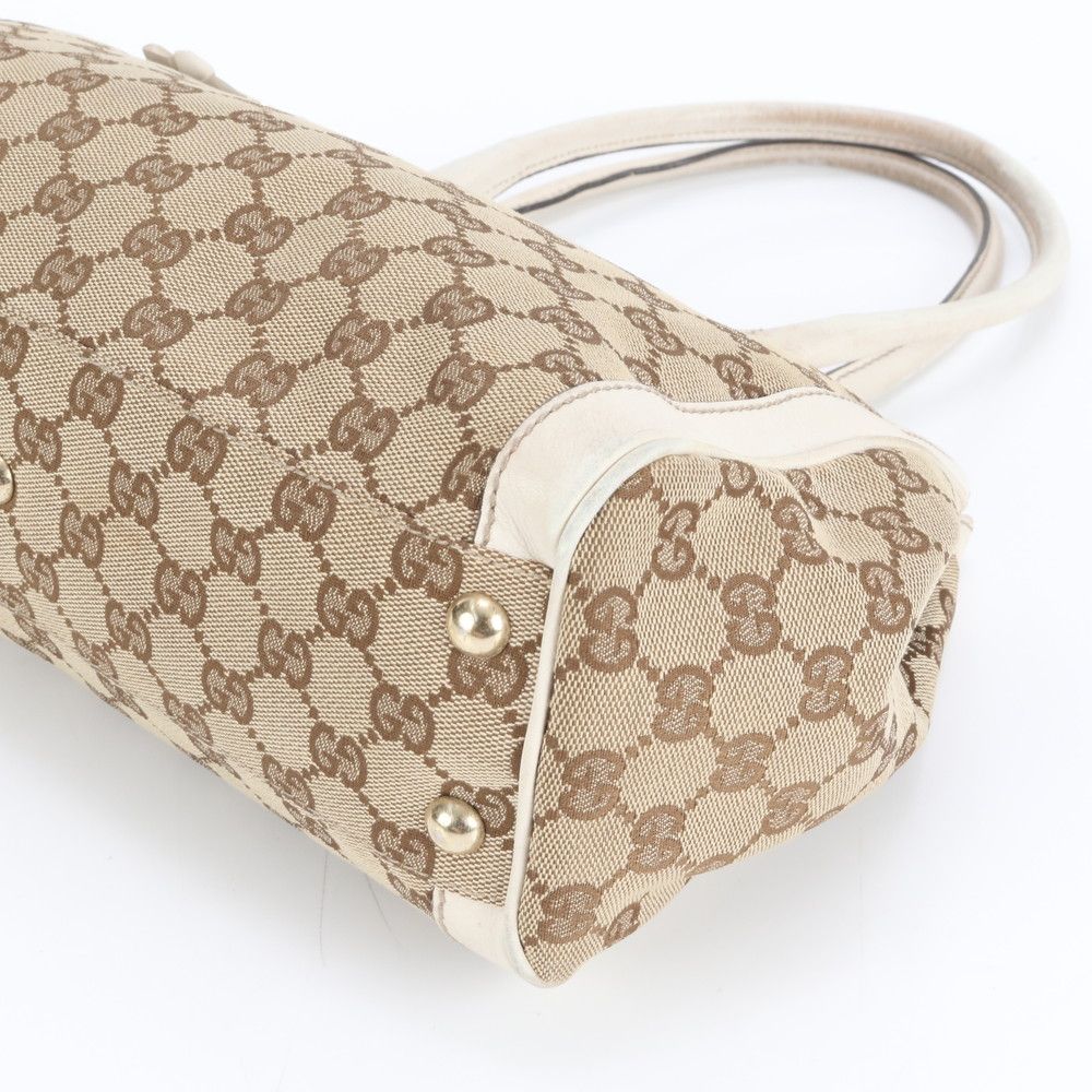 極美品 グッチ GG キャンバス インターロッキングG フラワー 190247