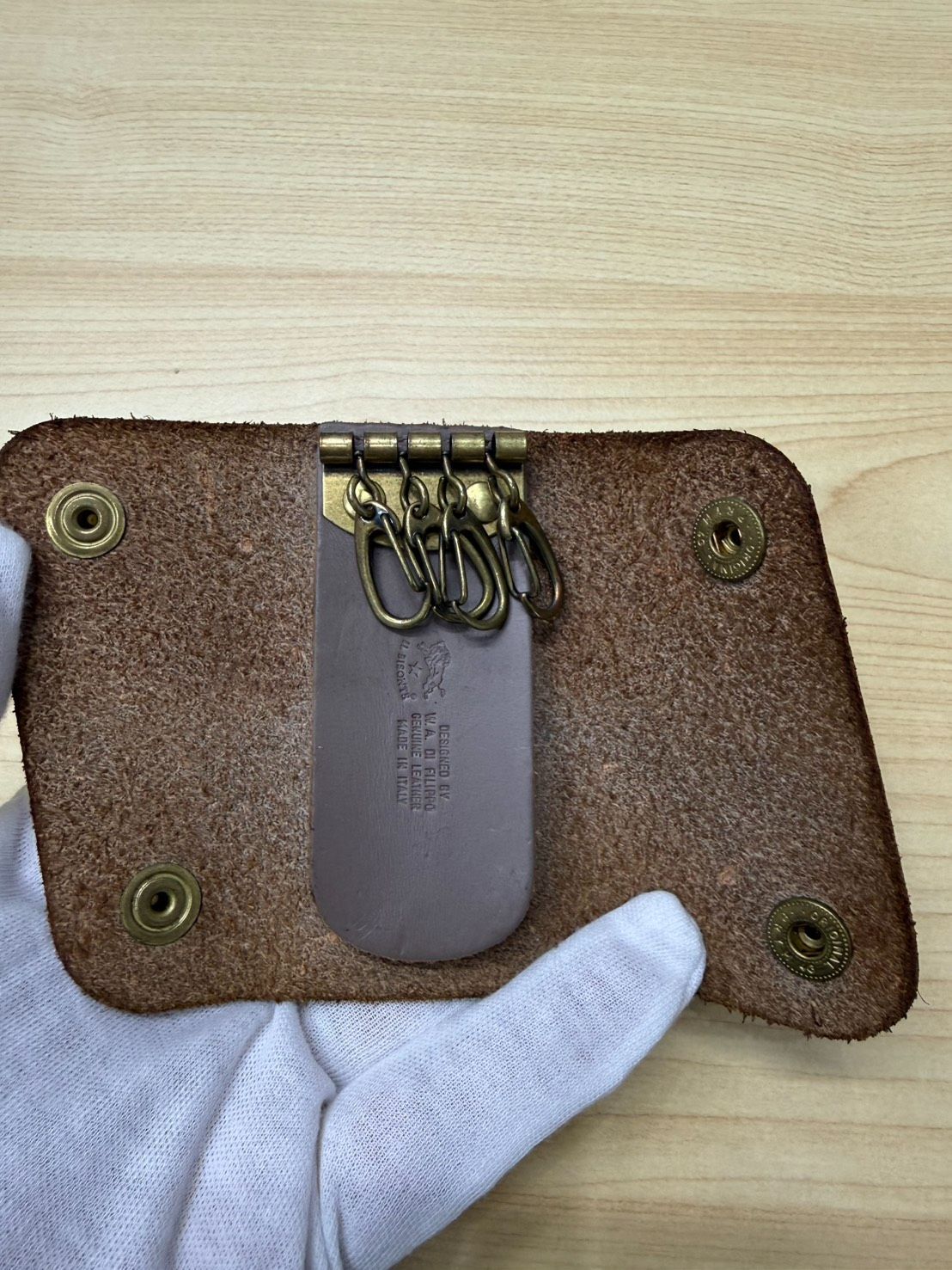 人気色】イルビゾンテ キーケース 4連 グレー トルトラ IL BISONTE