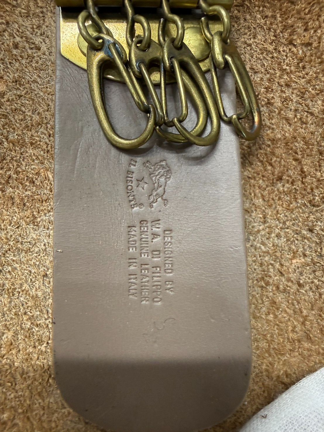 人気色】イルビゾンテ キーケース 4連 グレー トルトラ IL BISONTE