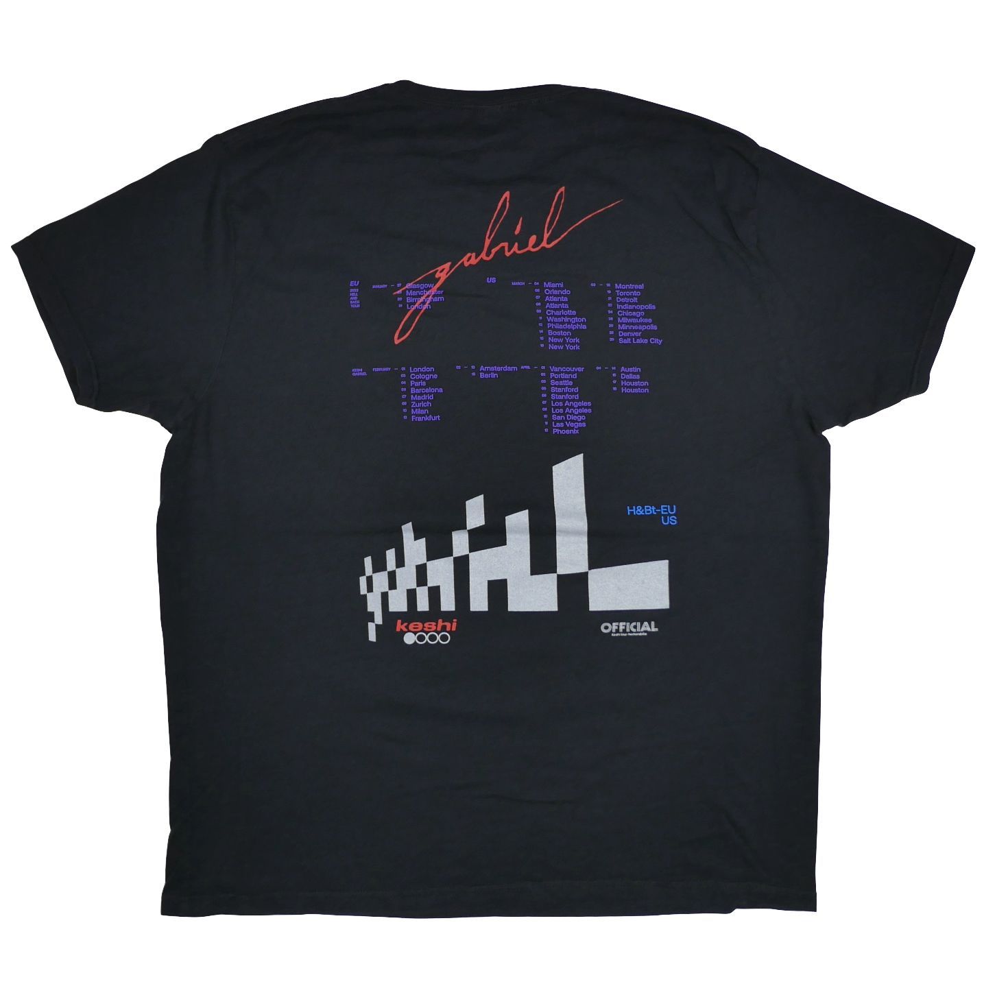 XL】Keshi ケシ Requiem World Tour H&Bt EU US Tシャツ - メルカリ