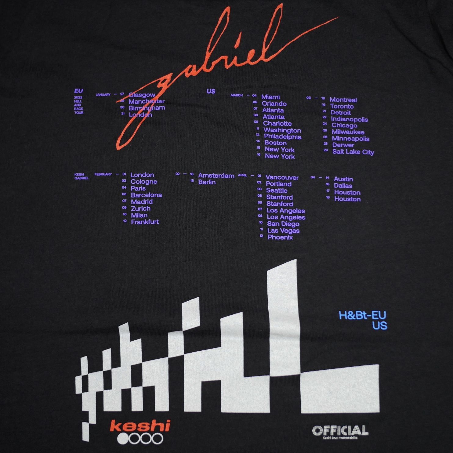 XL】Keshi ケシ Requiem World Tour H&Bt EU US Tシャツ - メルカリ