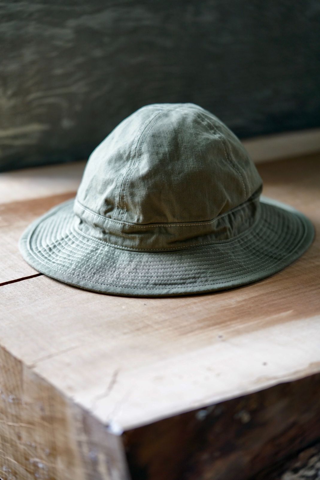 orslow オアスロウ NAVY HAT HERRINGBONE GREEN ネイビーハット
