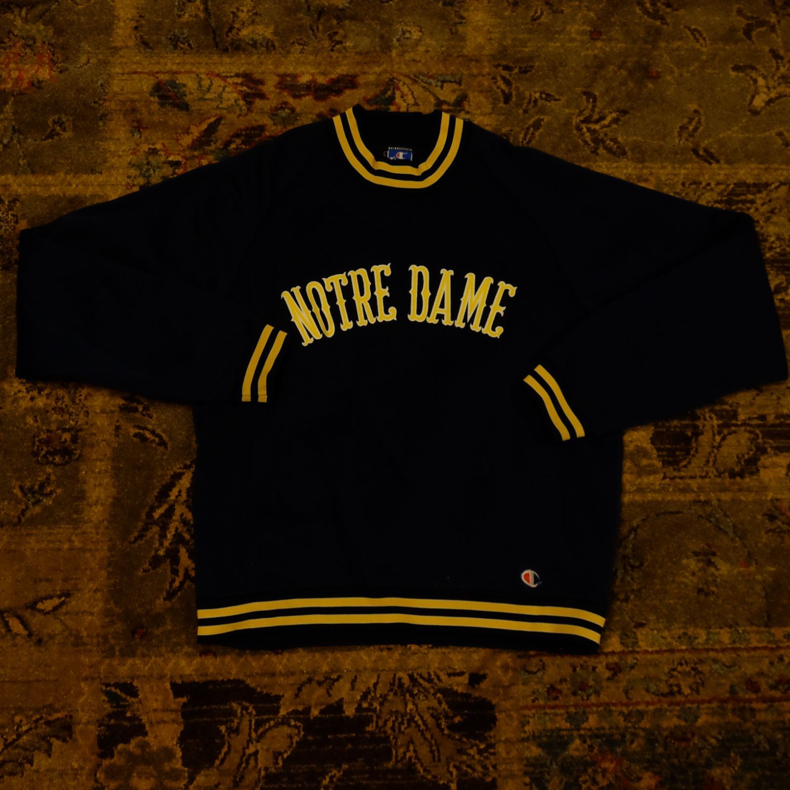 Vintage Champion Notre Dame University College Nylon Sweatshirt 