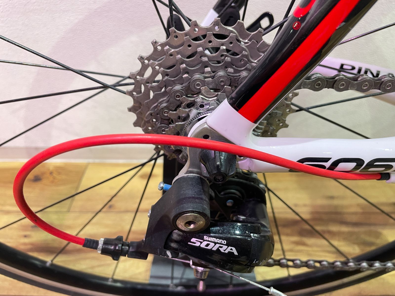 □USED□PINARELLO ピナレロ NEOR T6 ネオール T6 ホワイトレッド 2014