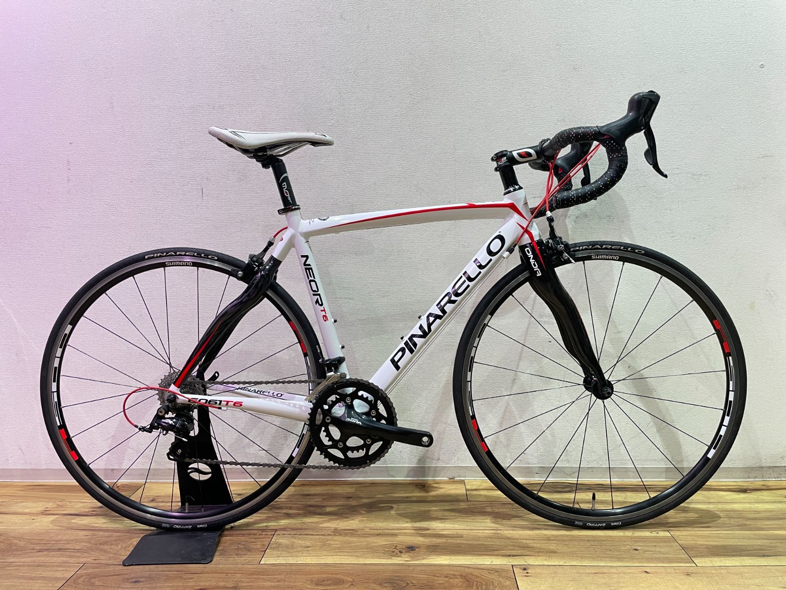 □USED□PINARELLO ピナレロ NEOR T6 ネオール T6 ホワイトレッド 2014