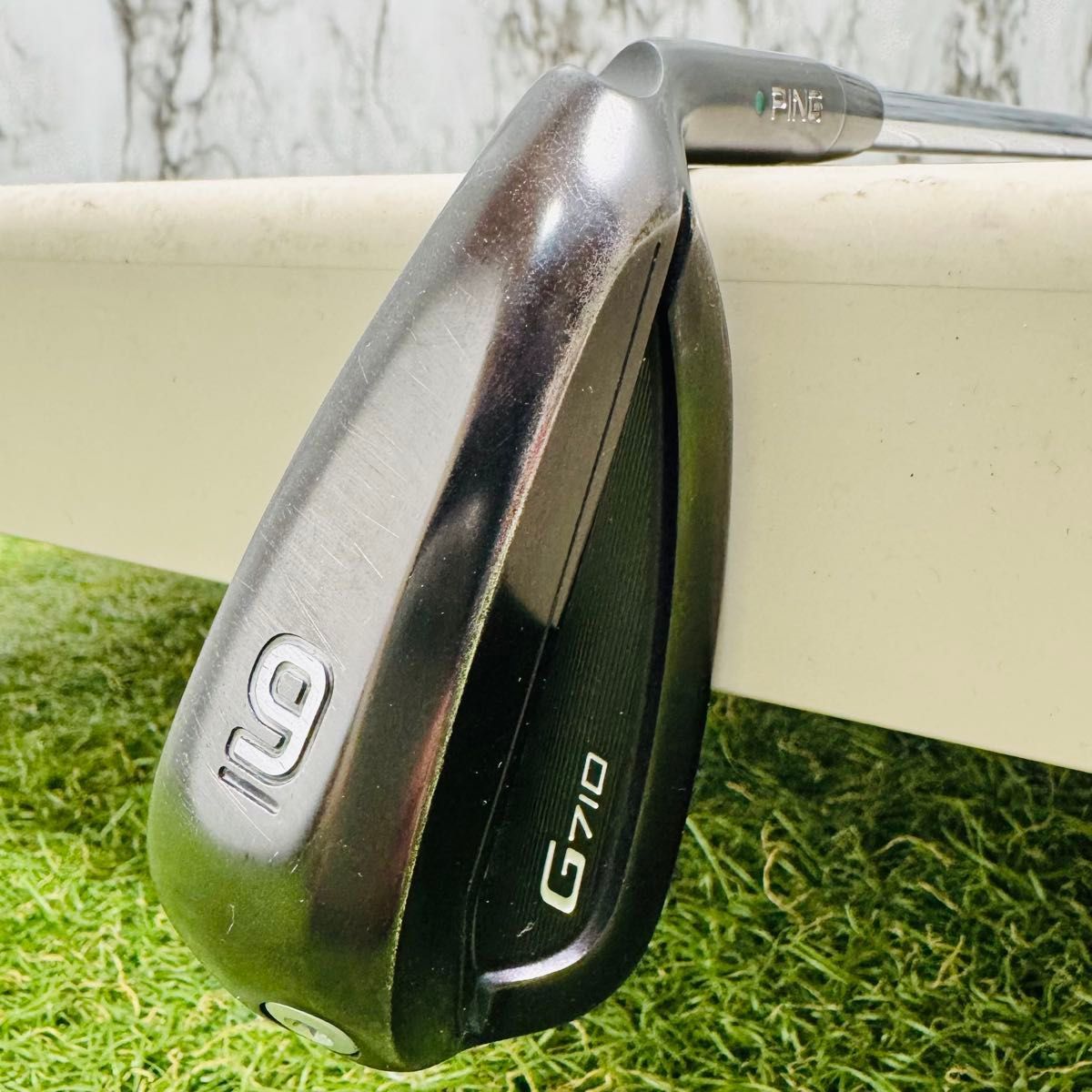 良品】ピン G710 緑ドット 9番アイアン メンズ 右利き用 スチール R