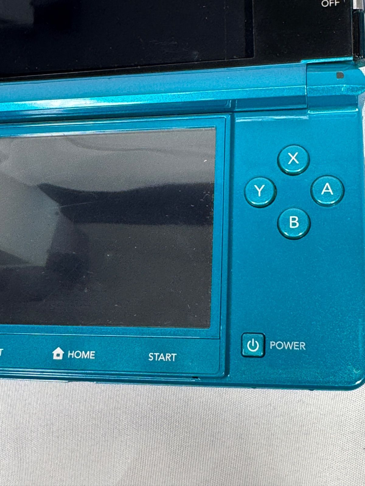 ジャンク】ニンテンドー3DS アクアブルー 本体 CTR-001 電源不可 社外