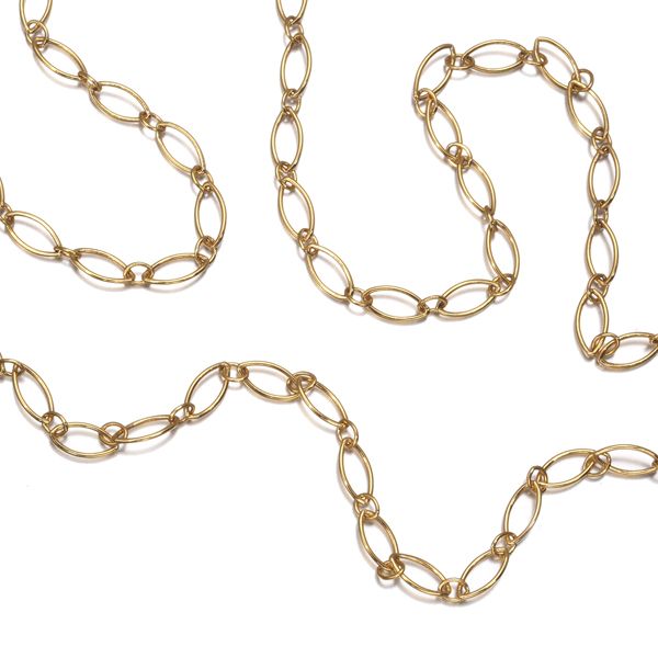 ティファニー チェーンネックレス オーバルリンク 61cm ロング K18YG