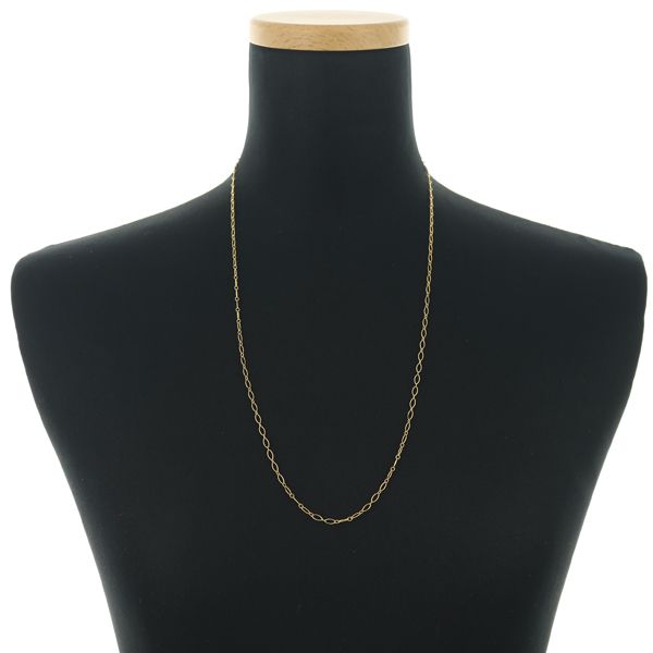 ティファニー チェーンネックレス オーバルリンク 61cm ロング K18YG