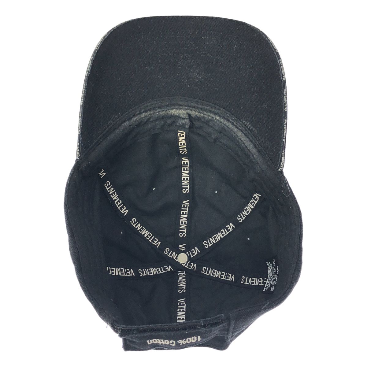 VETEMENTS ヴェトモン 17AW EURO CAP エンブロイダリーキャップ