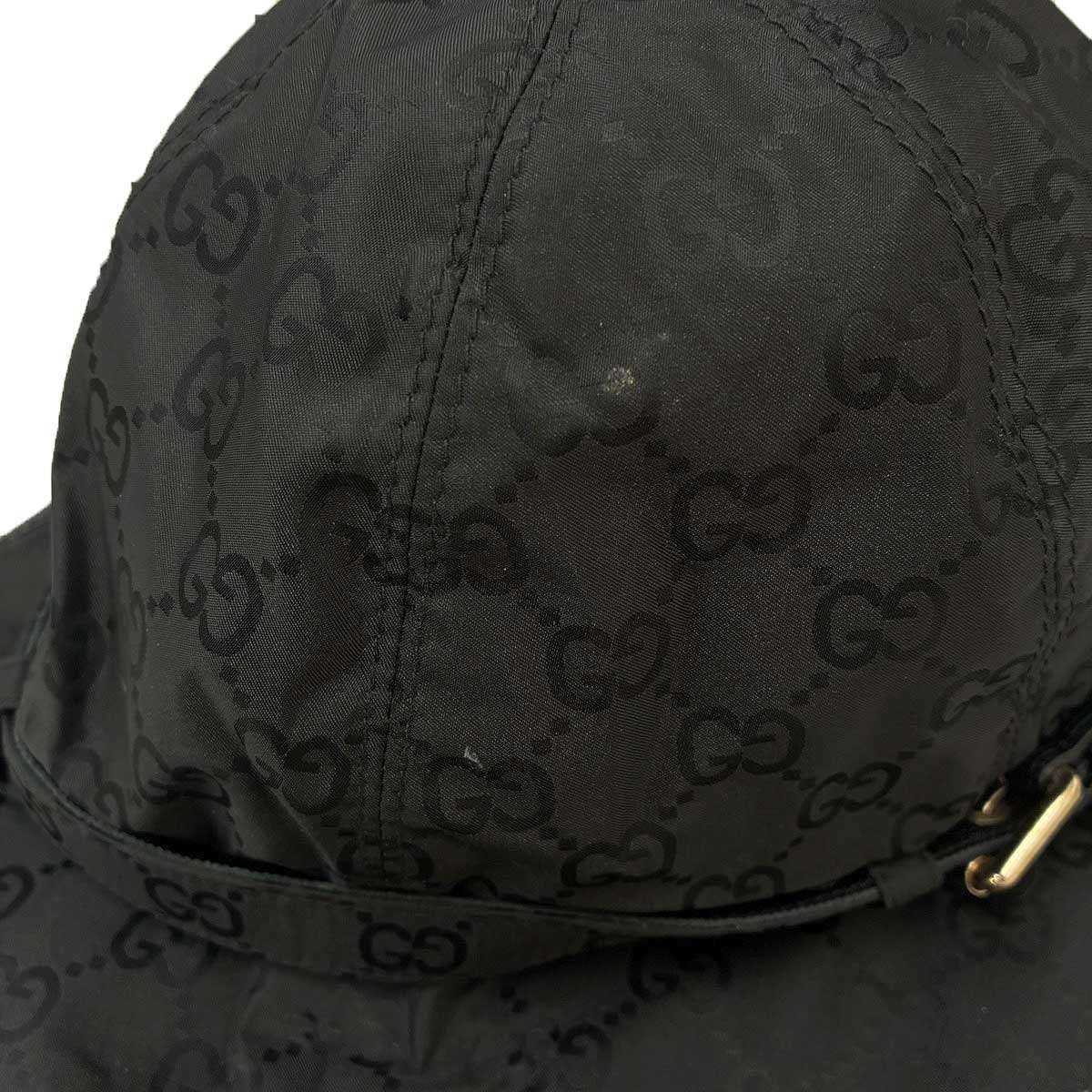 GUCCI グッチ GGナイロンバケットハット ブラック L - メルカリ