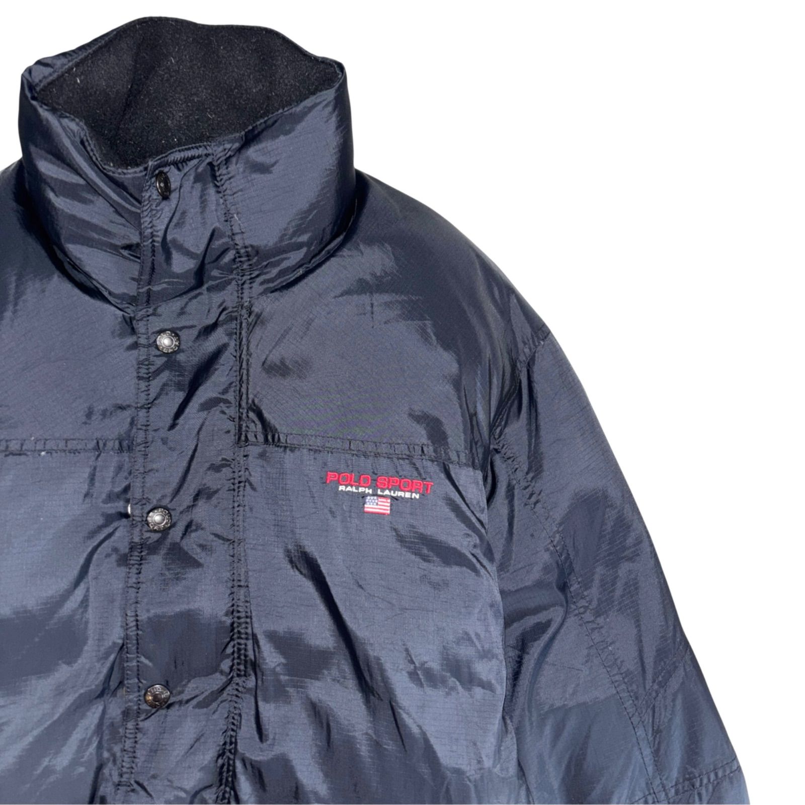 90s POLO SPORT DOWN JKT M 黒 ポロスポーツ マウンテンパーカー