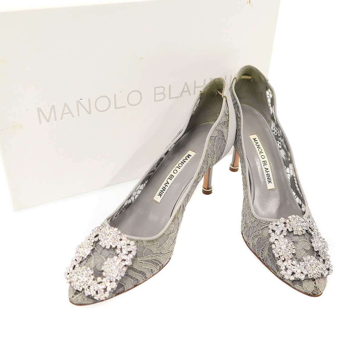 MANOLO BLAHNIK マノロブラニク Hangisi ハンギシ ビジューレース