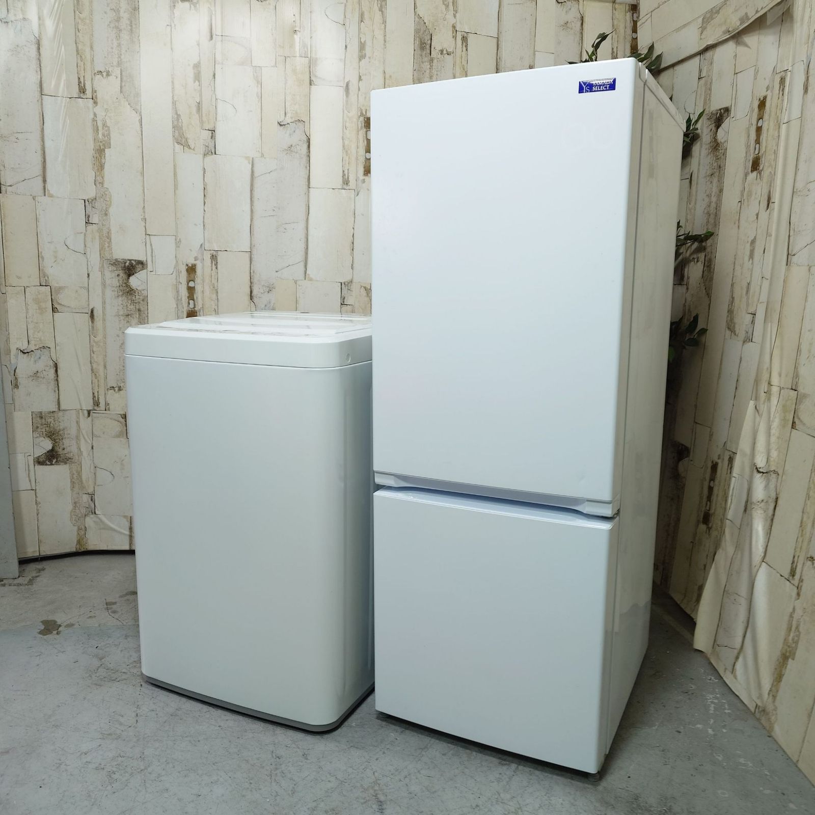 2020-21年製】 YAMADA ヤマダ 家電 2点セット 冷蔵庫 YRZ-F15G1 156L