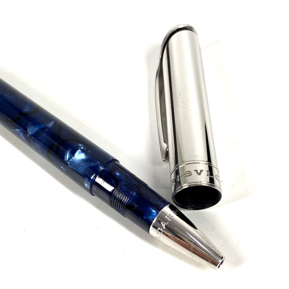 BVLGARI ブルガリ ボールペン メタル ブルー - メルカリ