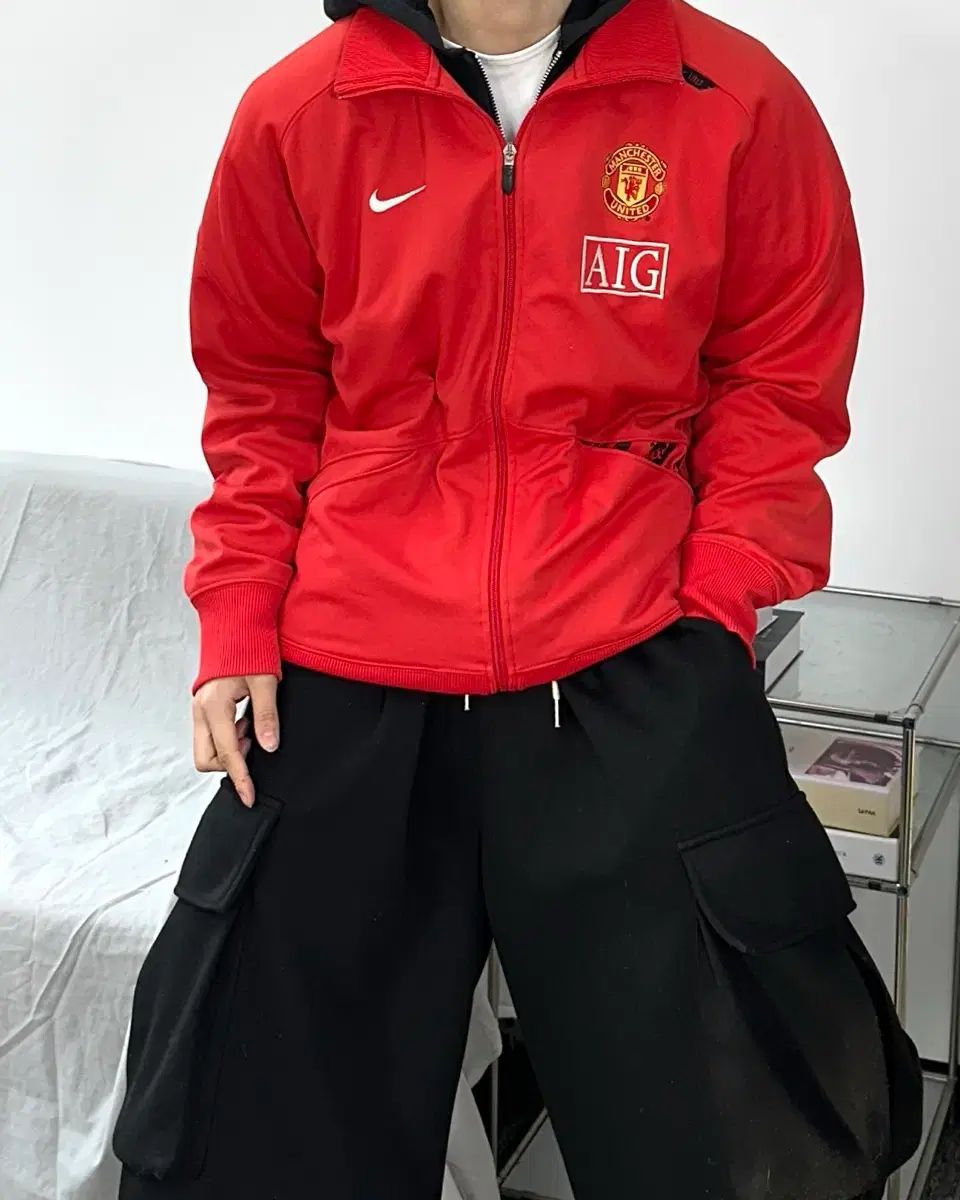 ナイキ 07-08 マンチェスター・ユナイテッド トラックジャージ L