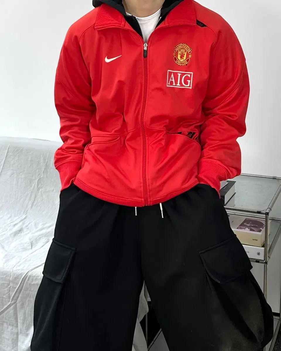 ナイキ 07-08 マンチェスター・ユナイテッド トラックジャージ L