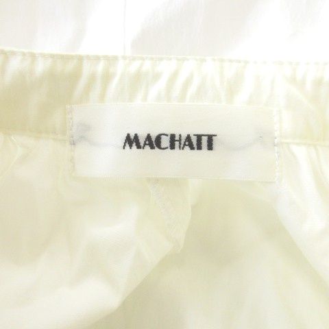 マチャット MACHATT シャツ ブラウス スモック 白 アイボリー スタンド