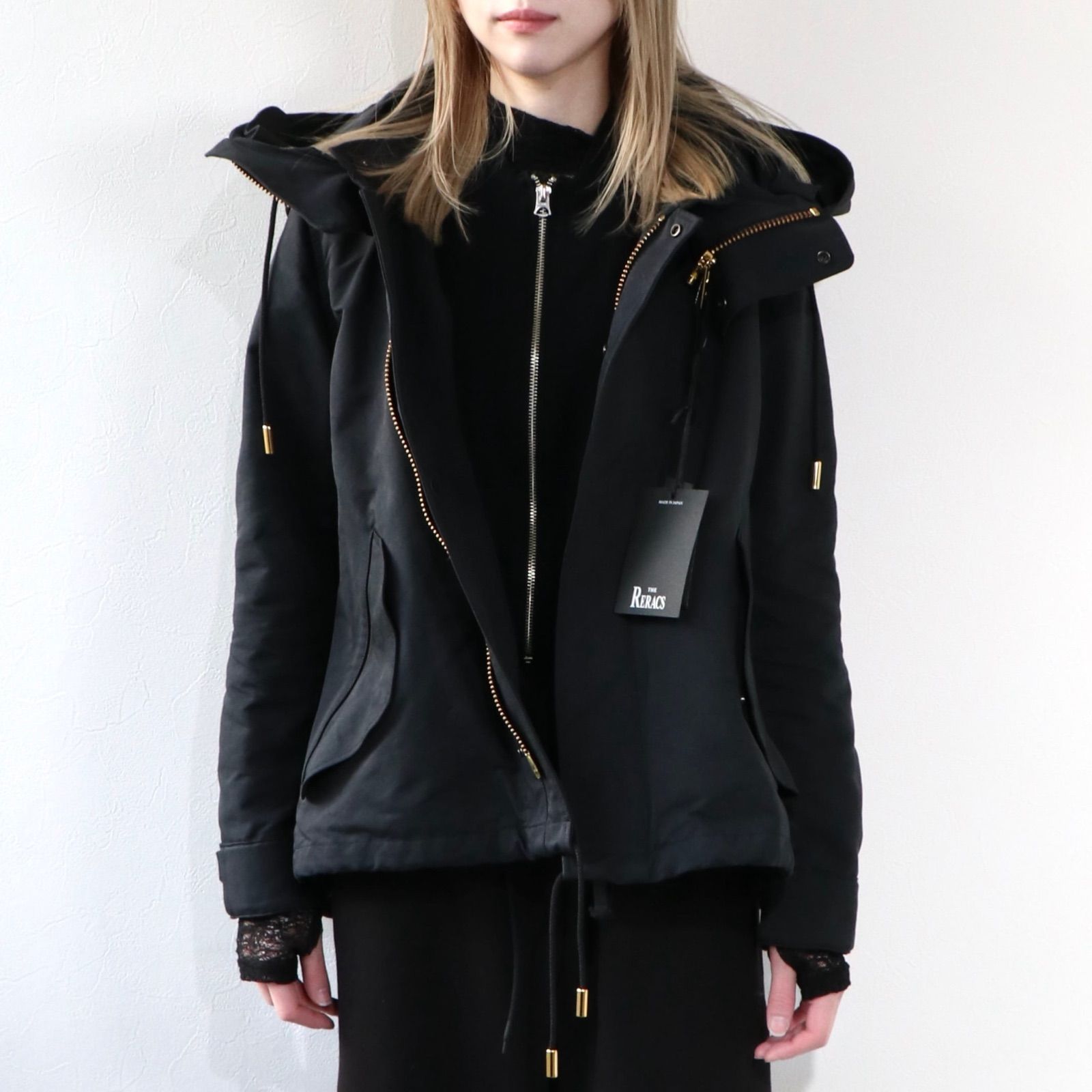 THE RERACS ボアベストライナーモッズコート ネイビー ザリラクス