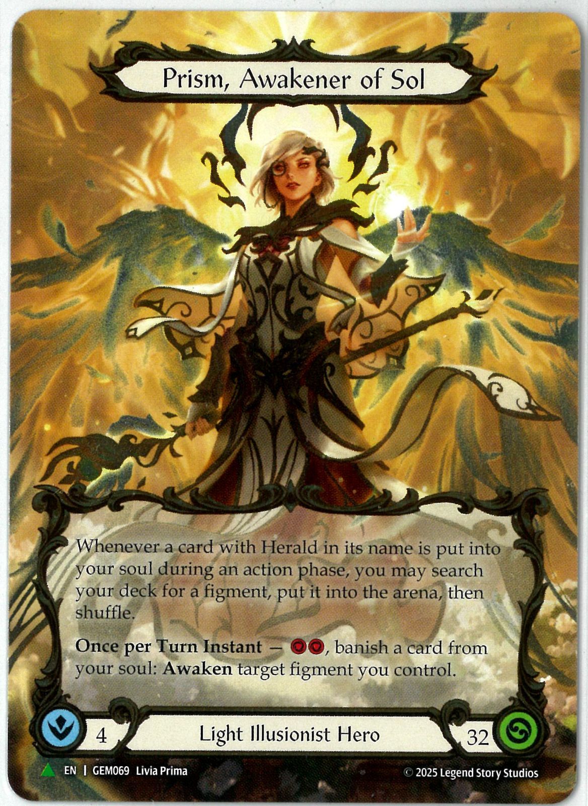 Cold Foil/Flesh and Blood/英語版/Prism, Awakener of Sol/プロモ