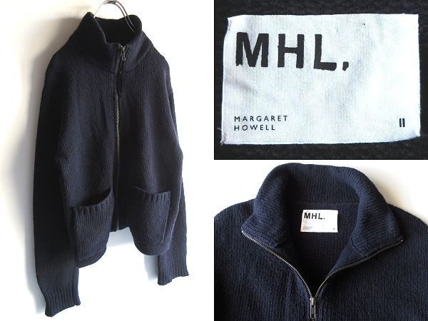 MHL. マーガレットハウエル VINTAGE WOOL COTTON ZIP ウールコットン