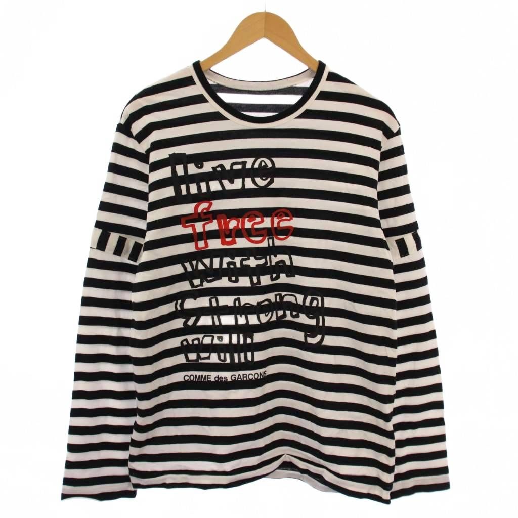 COMME des GARÇONS グラフィティ長袖Tシャツ XS コムデギャルソン COMME des GARCONS AD2020 Tシャツ カットソー 長袖
