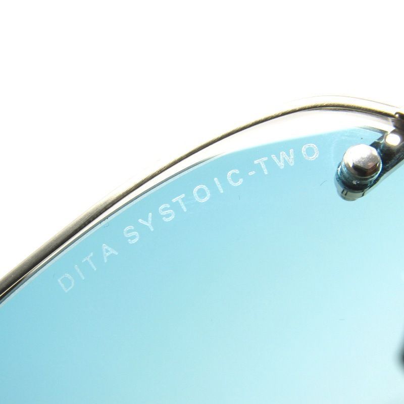 美品 DITA ディータ サングラス SYSTOIC-TWO DTS176-A-02 日本製 ツーブリッジ ティアドロップ Brushed Silver 65009648 美品 DITA ディータ サングラス SYSTOIC-TWO DTS176-A-02 日本製 ツー