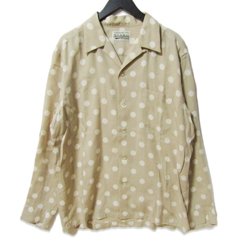 WACKO MARIA ワコマリア 長袖アロハシャツ ドット柄 日本製 ハワイアン
